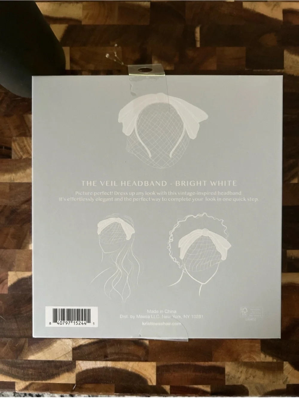 The Veil Headband - Bright White
